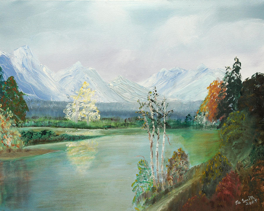 Mountain View Painting by Joanne Smith - Fine Art America