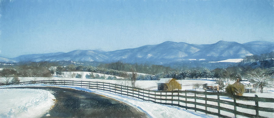 Winter Photograph - Mountain View by Kathy Jennings