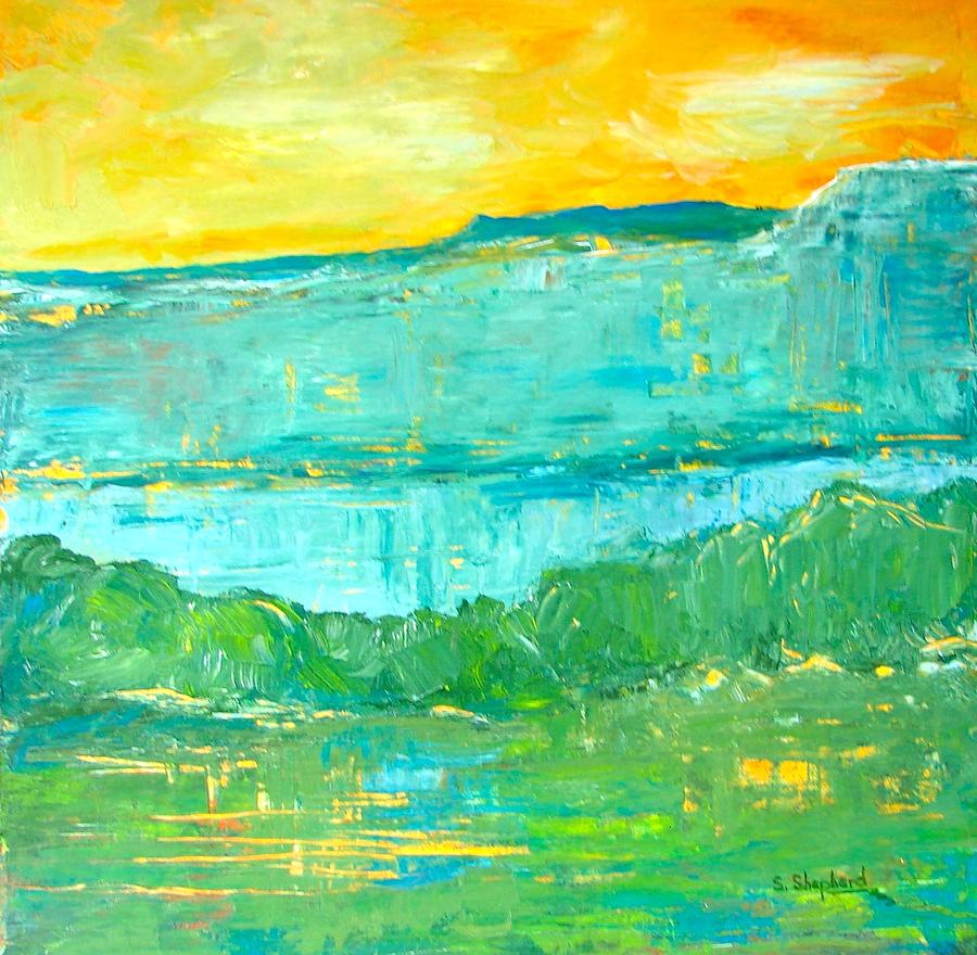 Mountain View Painting by Shirley Shepherd - Fine Art America