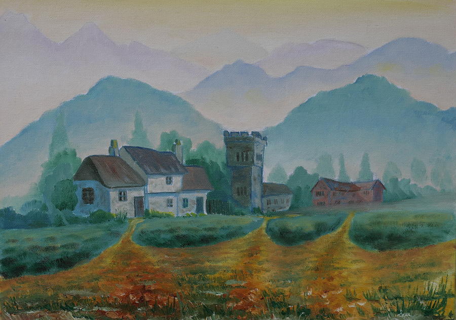 Mountain Village Painting By Andrei Klenov