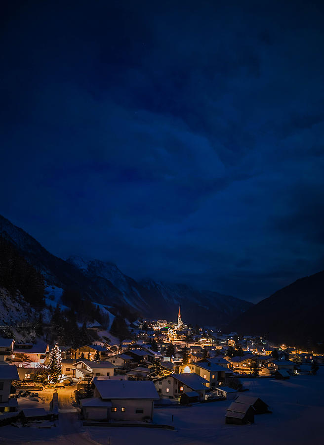 Christmas Photograph - Mountain Village by Soren Egeberg
