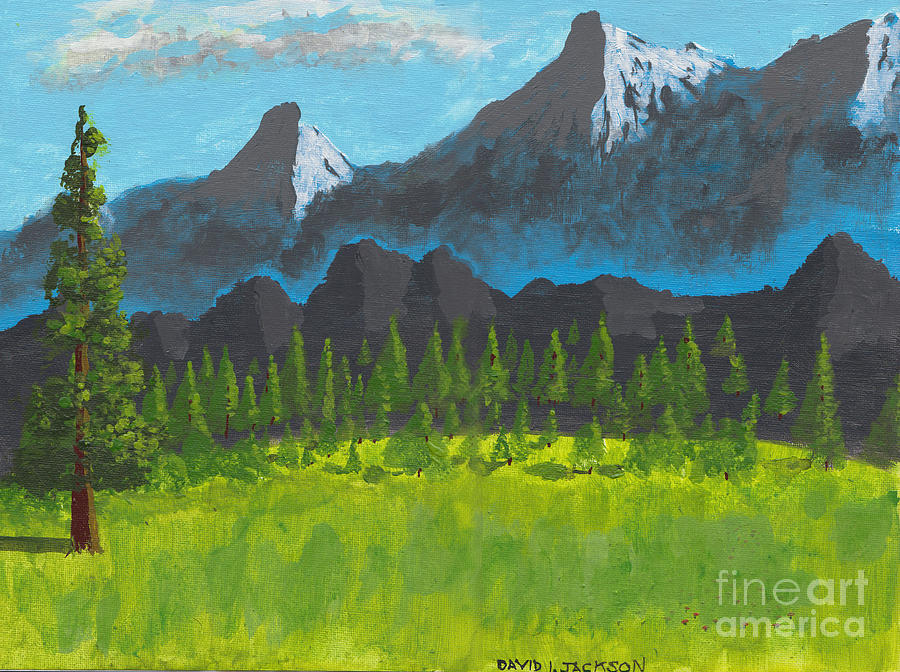 Mountain Vista Painting by David Jackson