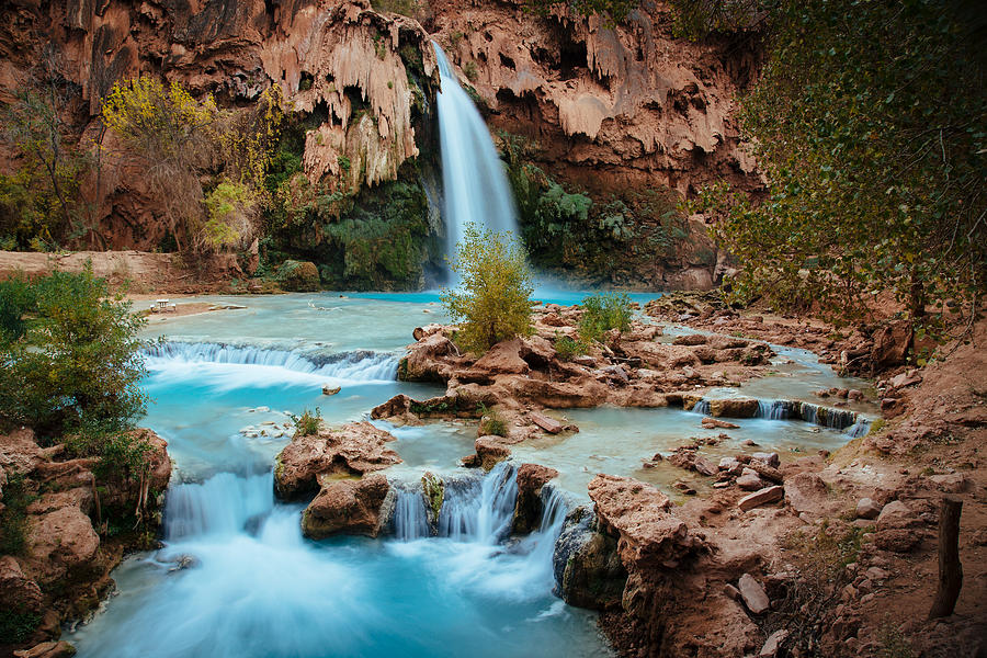 Mountain waterfall, Arizona, USA Photograph by Brandon Mutari