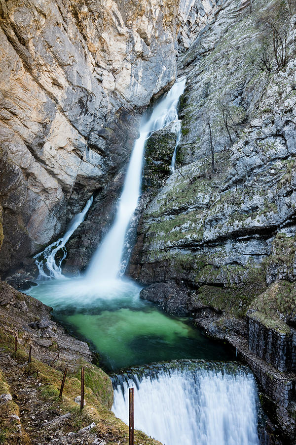 Mountain Waterfall Photograph by Mauro grigollo