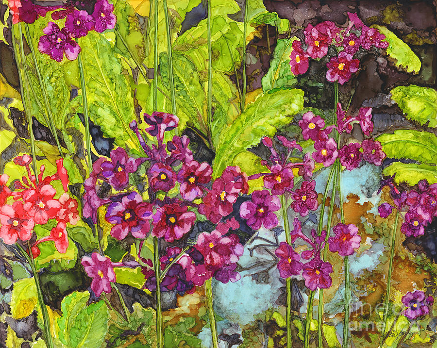 Mountain Wild Flowers Painting by Vicki Baun Barry