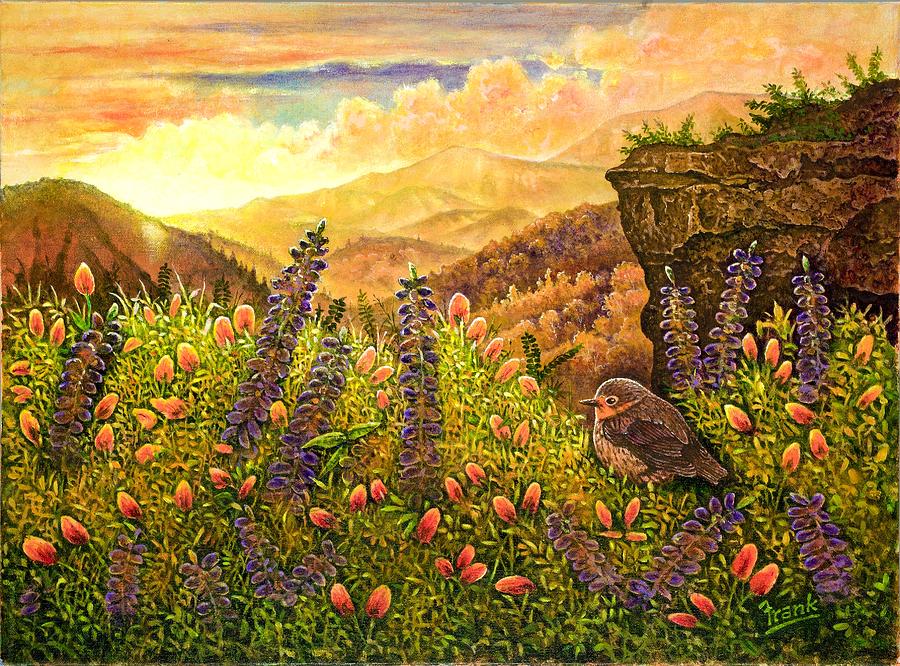 Mountain Wildflowers Painting by Michael Frank