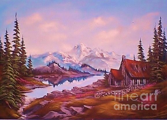 Mountain Wishing Painting by Steven Lebron Langston