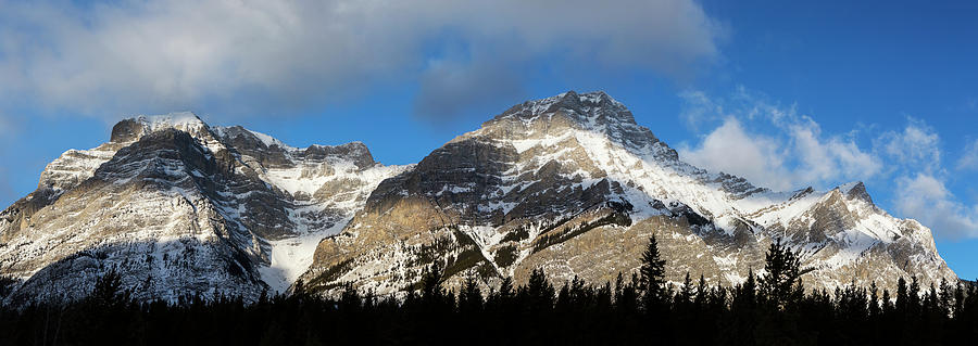 Mountain With Highlighted Snow Photograph by Michael Interisano