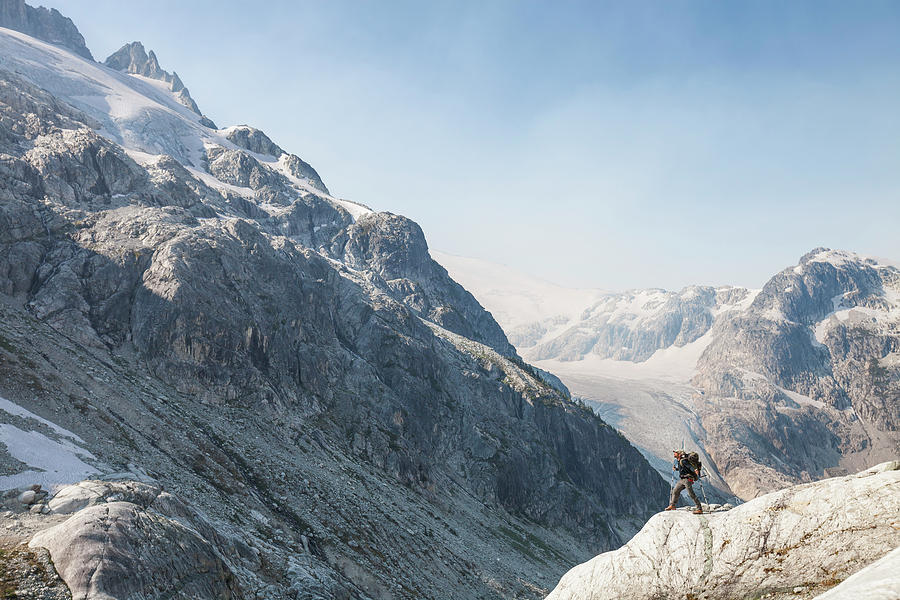 Mountaineering In Coast Mountain Range Photograph By Christopher Kimmel ...