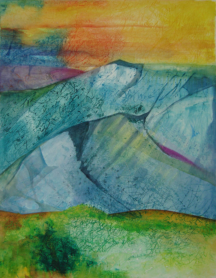 Mountains 2 Mixed Media by Karen Coggeshall