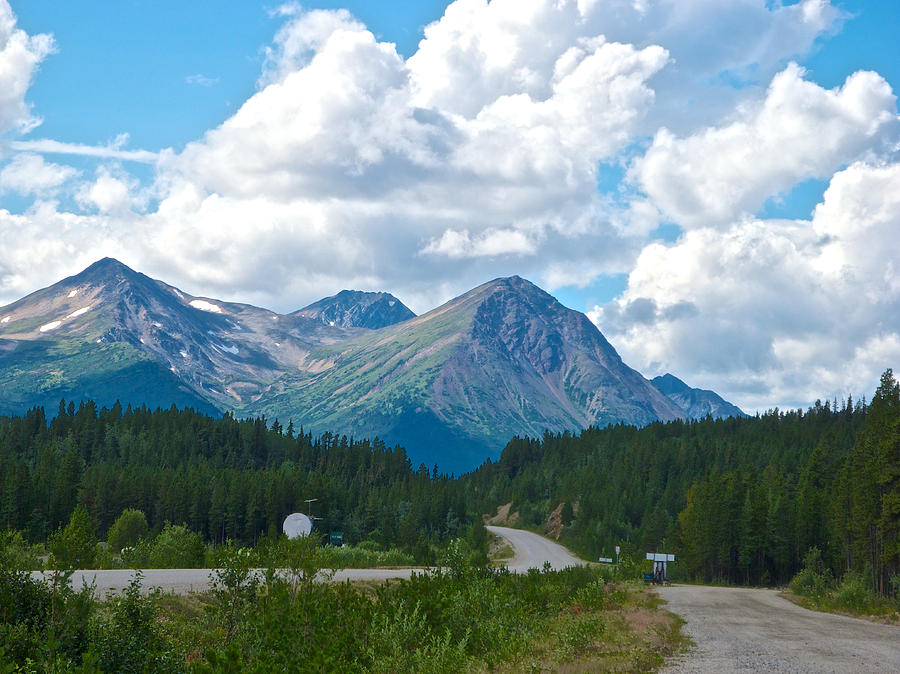 Mountains along Cassiar Highway in YT Photograph by Ruth Hager