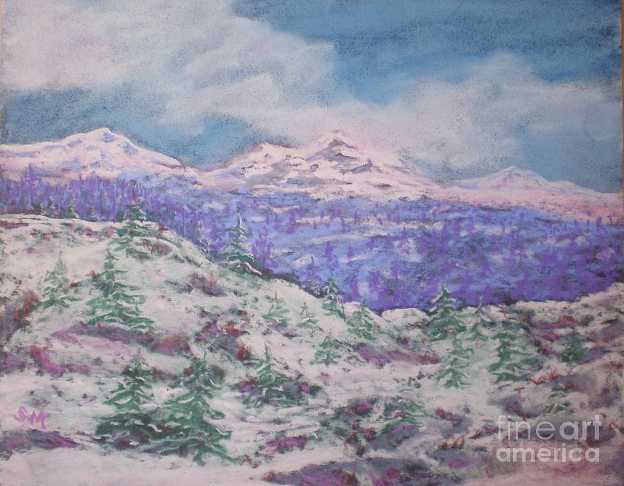 Mountains and Mist Painting by Suzanne McKay