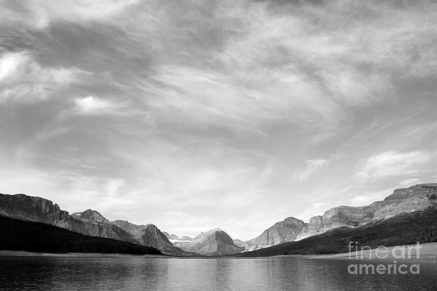 Glacier National Park Photograph - Mountains at Many Glacier by Denise Lilly