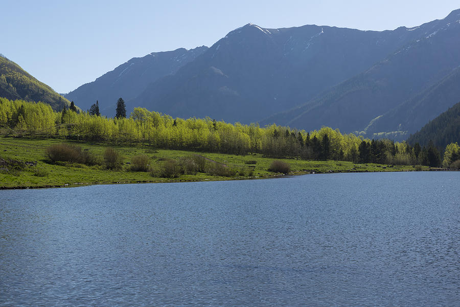 Spring Photograph - Mountains CO Maroon Lake 1 by John Brueske