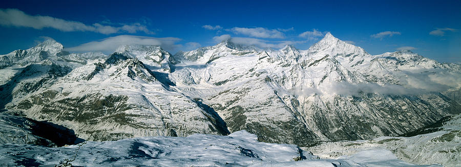 Mountains Covered With Snow Photograph by Panoramic Images