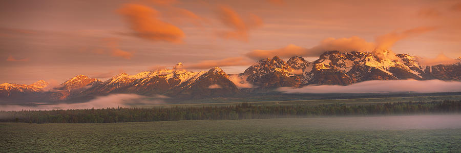 Mountains Covered With Snow, Teton Photograph by Panoramic Images ...