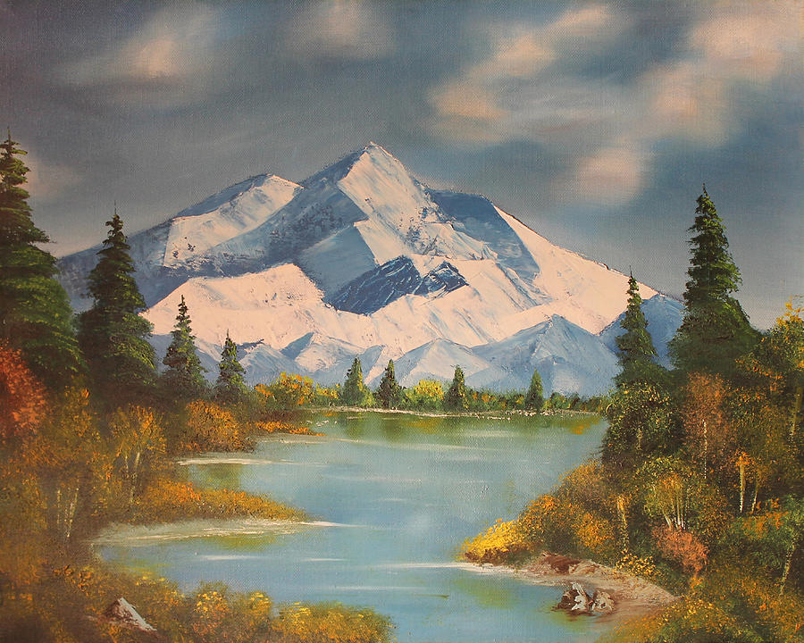 Mountains In Alaska Painting