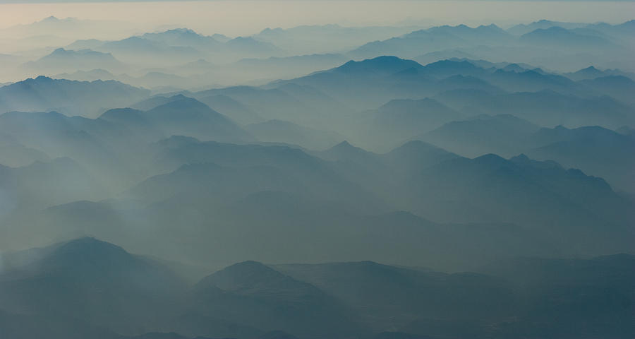 Landscape Photograph - Mountains in Mist by Matthew Dearsley