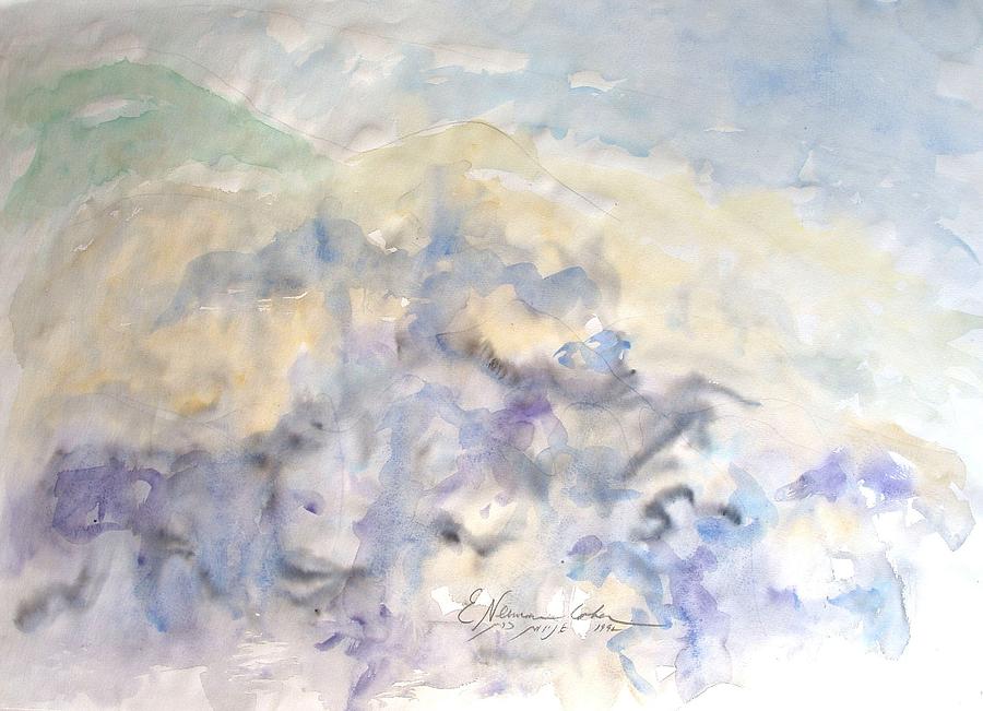 Mountains in Storm Painting by Esther Newman-Cohen