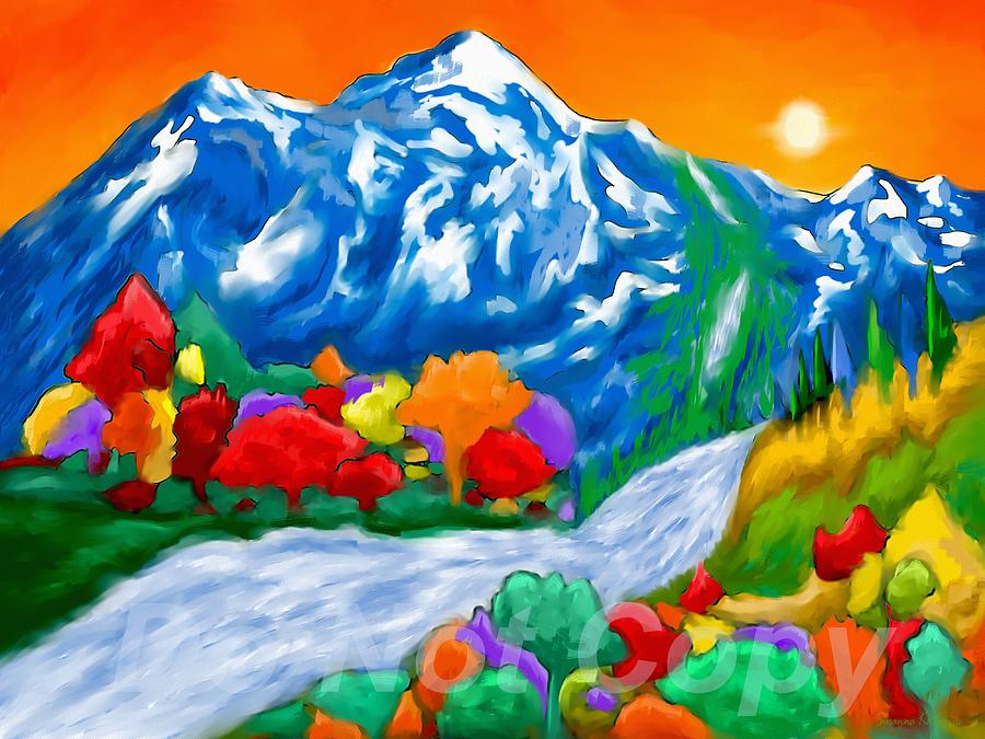Mountains Of Heaven Painting by Susanna Katherine