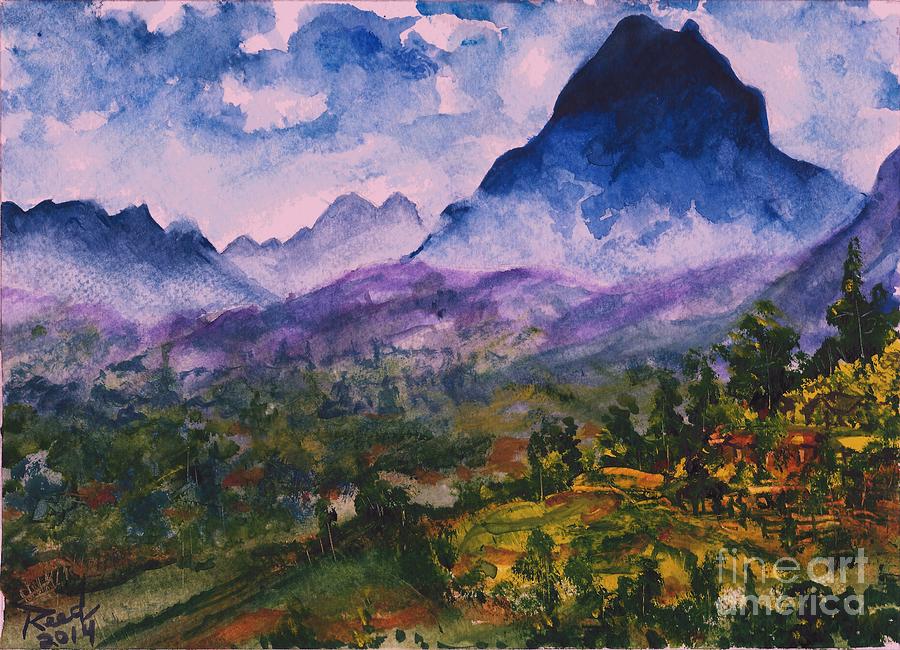 Mountains of Pyrenees  Painting by Reed Novotny