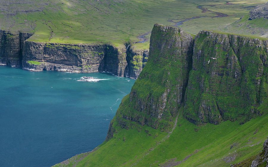 Mountains Of Vagar, Part Of The Faroe Photograph by Martin Zwick - Fine ...