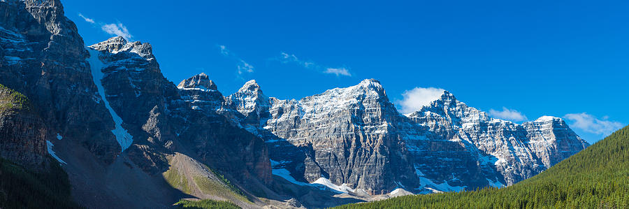 Mountains Over Moraine Lake In Banff Photograph by Panoramic Images