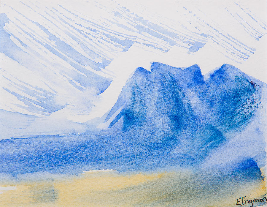 Mountains Tasmania Painting by Elvira Ingram