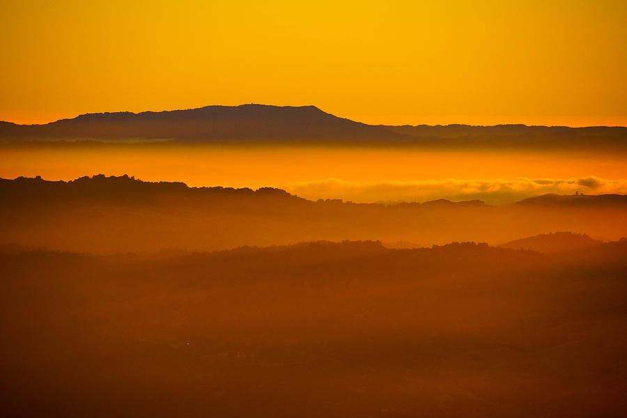 Mountain Photograph - Mountaintop Sunset by Michael Courtney