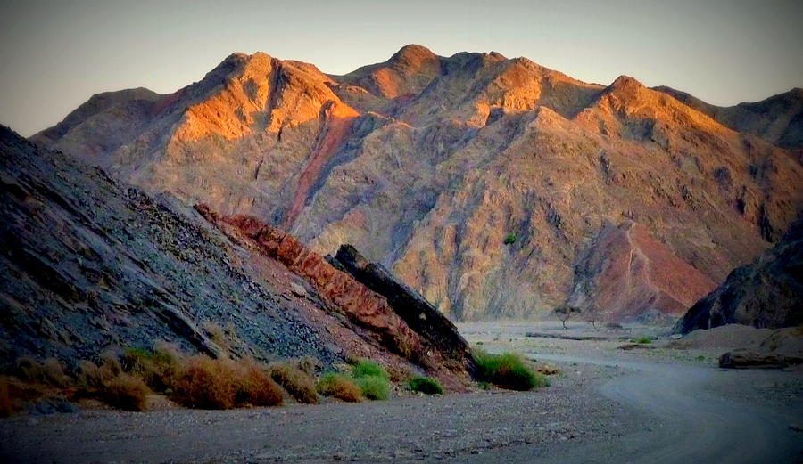 Mountains with copper color near Eilat Photograph by Rita Adams