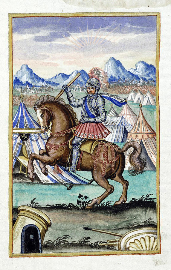 Mounted Warrior, 1607 Photograph by Folger Shakespeare Library