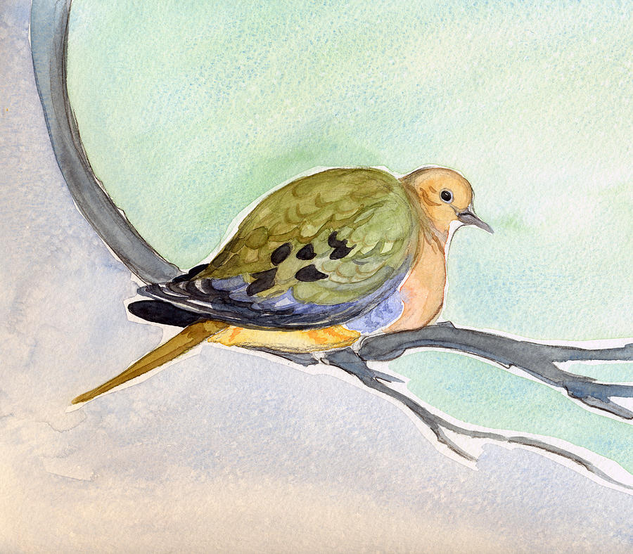 Mourning Dove Painting by Katherine Miller