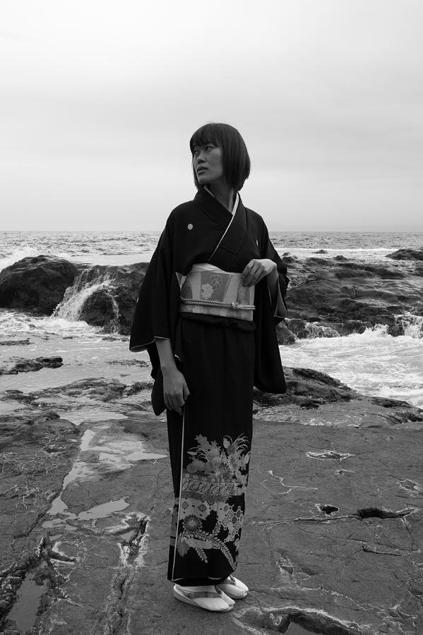 Portrait Photograph - Mourning Lady by Jaakko Saari