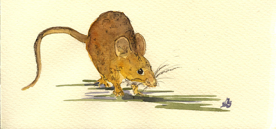 Mouse Painting - Mouse by Juan  Bosco