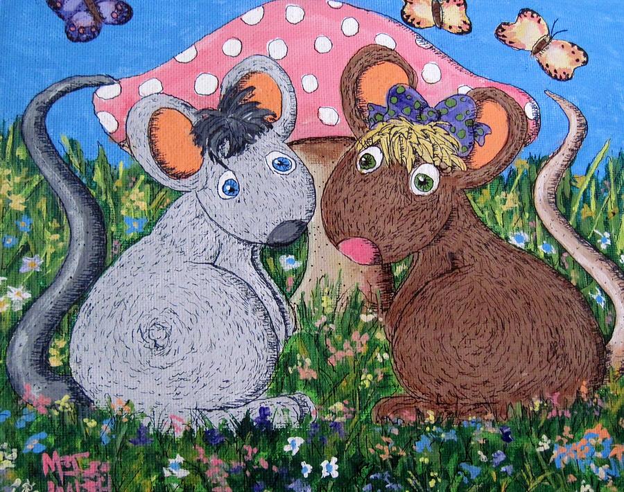 Mouse world Painting by Megan Walsh