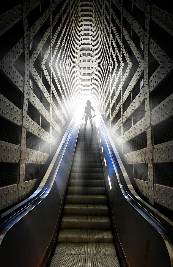 Move into the light Digital Art by Nathan Wright