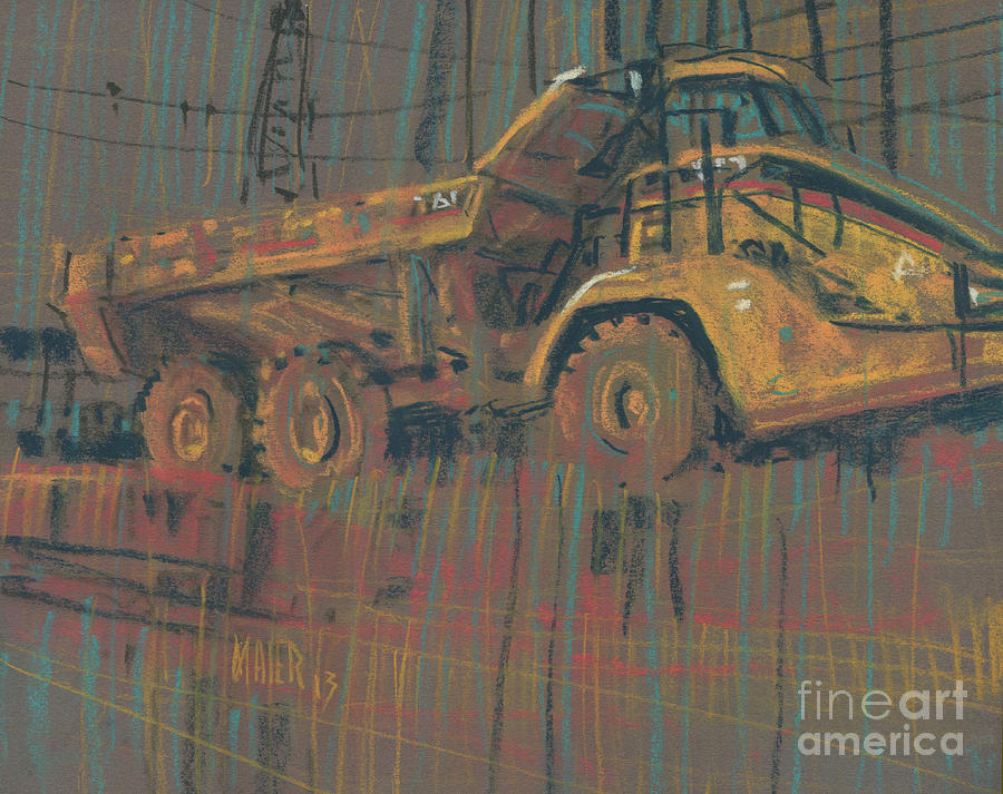 Truck Painting - Mover by Donald Maier