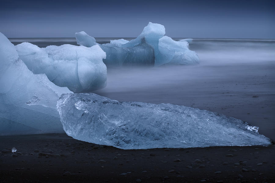 Moving icebergs Photograph by Dominique Dubied