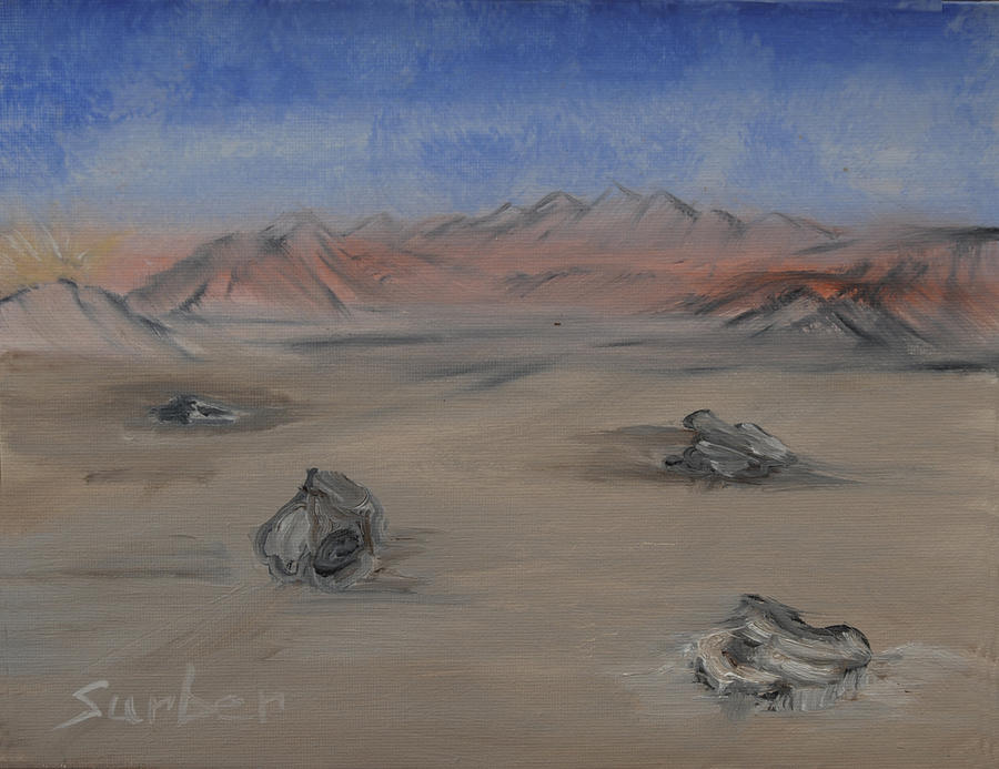 Moving Rocks Painting by Suzanne Surber