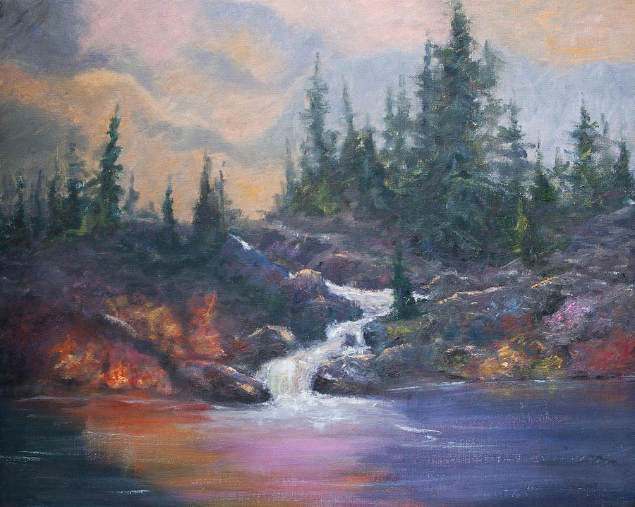 Moving Water Painting By Gracelee Shelton 