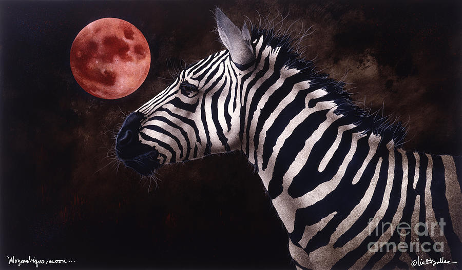 Mozambique Moon... Painting by Will Bullas