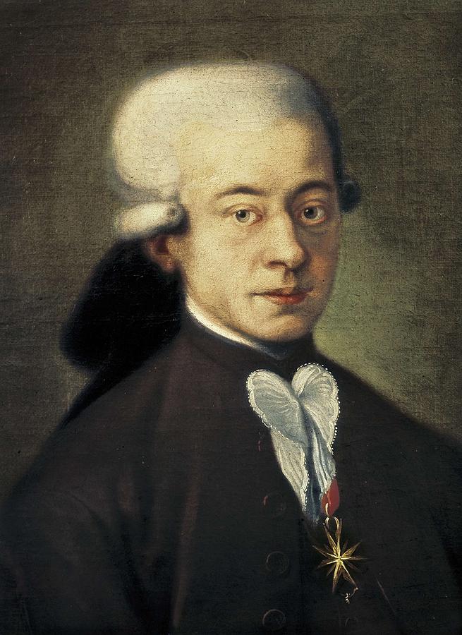 Mozart Wolfgang Amadeus 1756 1791 Oil Photograph By Everett Fine