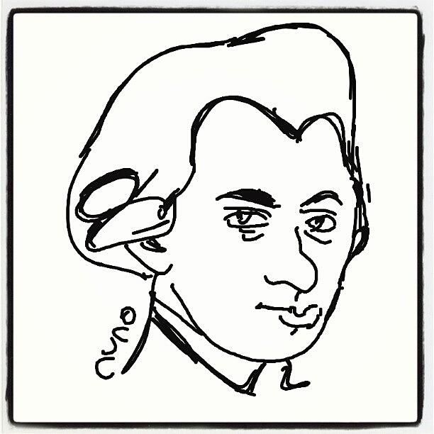 Draw Photograph - #mozartds #cartoon #caricatures #sketch by Nuno Marques
