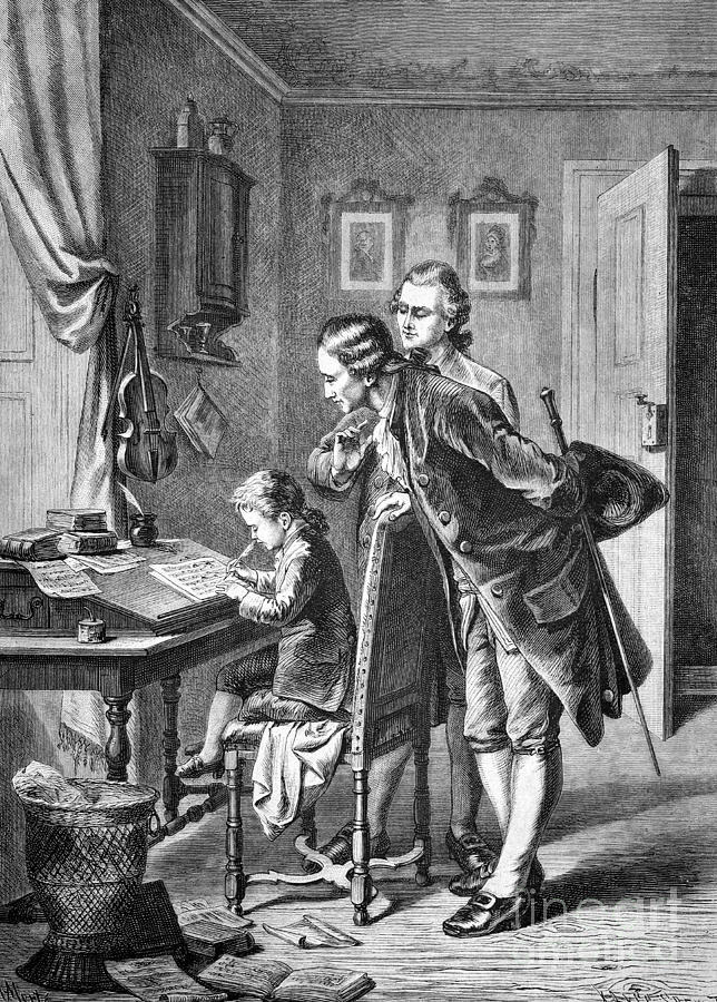 Mozarts First Composition, 1801 Photograph by Bildagentur-online