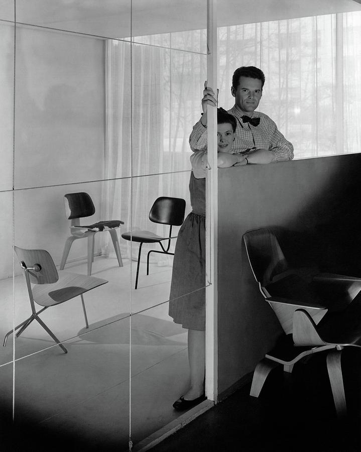 Mr And Mrs Charles Eames At The Museum Of Modern Photograph by George Platt Lynes Mr And Mrs Charles Eames At The Museum Of Modern Photograph by George Platt Lynes