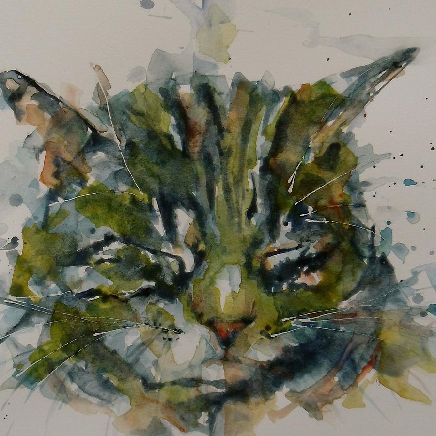 Cat Painting - Mr Bojangles by Paul Lovering