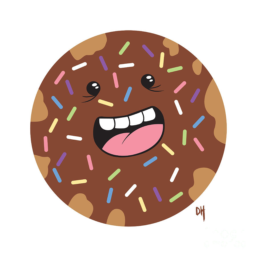 Donut Digital Art - Mr. Donuts by Dawn Houston