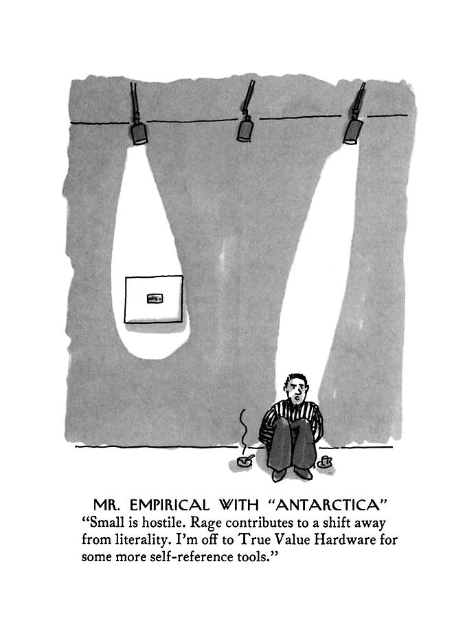 Mr. Empirical With Antarctica
Small Is Hostile Drawing by Michael Crawford