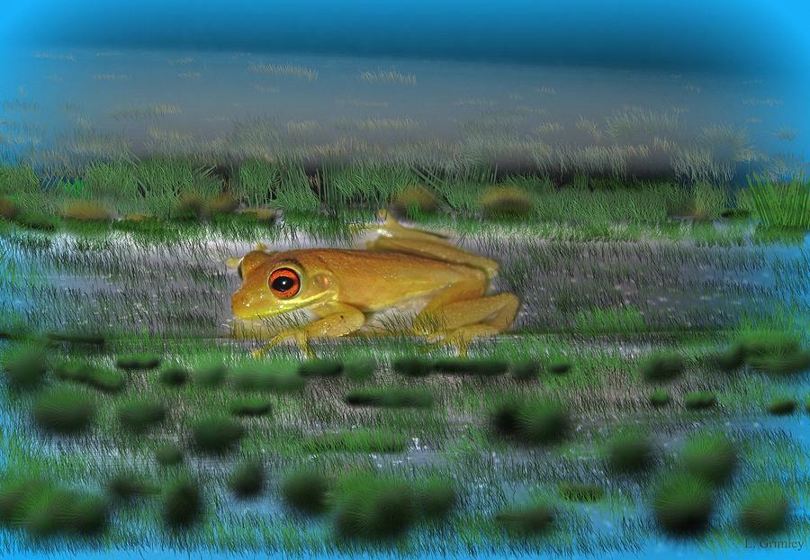 Mr. Frog Digital Art by Lessandra Grimley