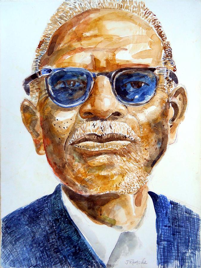 Mr. Furrley Blues Man Painting by Joe Roache